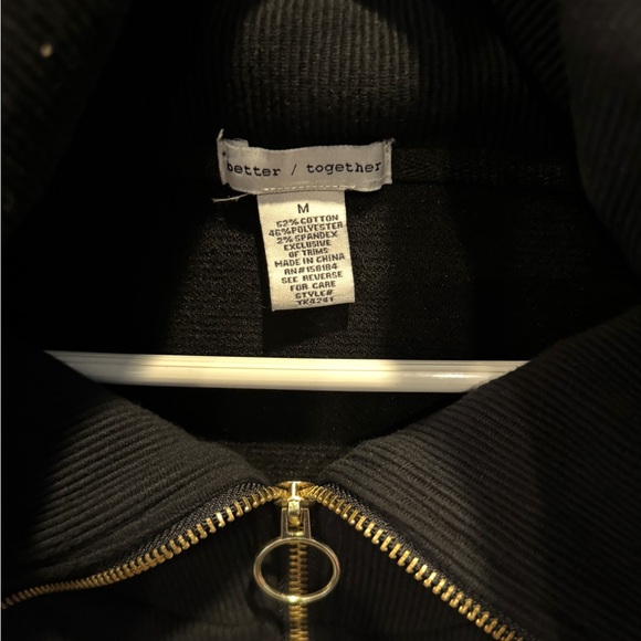 Navy Zip-Up Sweater - Picture 3 of 4